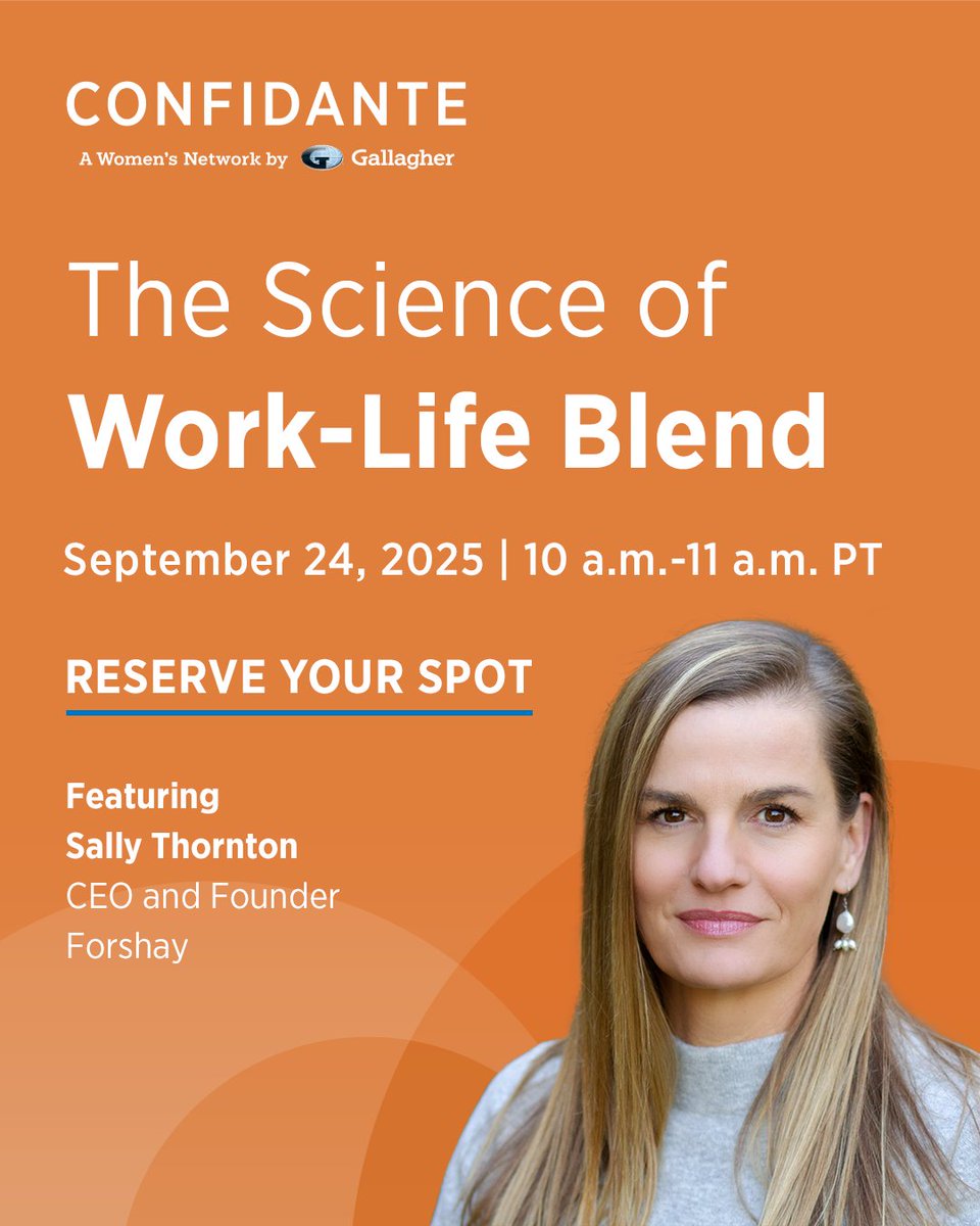 Join Confidante for a virtual event to discuss strategies to help balance work, relationships, wellness, and growth. Learn actionable strategies to align your time and energy with the life you want. 

☑️Join us 9/24: okt.to/eDLKBO 

#WomenCFO #WomenInFinance