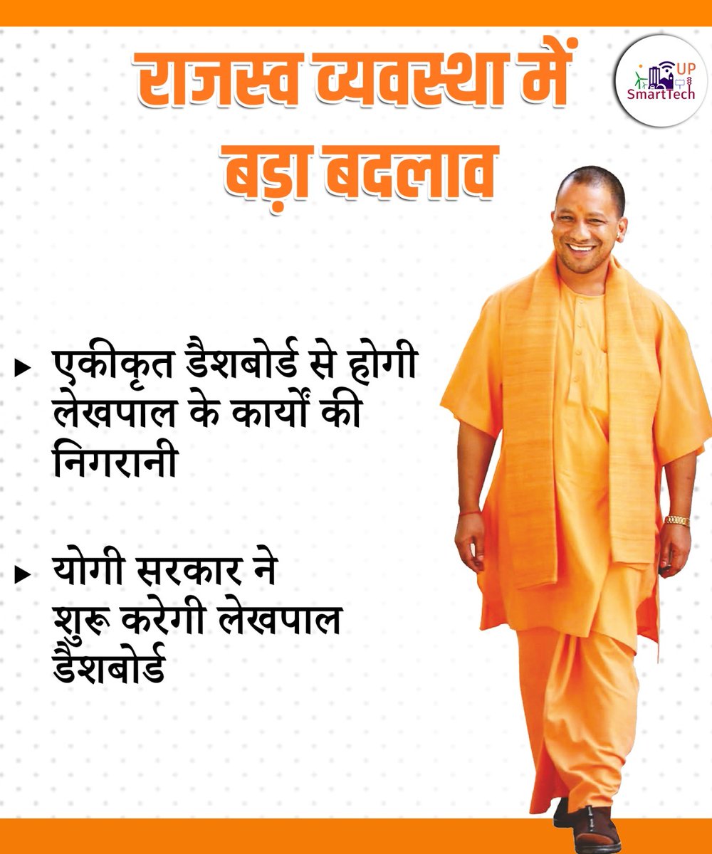 UP_SmartTech's tweet image. उत्तर प्रदेश राजस्व परिषद् द्वारा 18 सितम्बर 2025 को “लेखपाल डैशबोर्ड” का शुभारम्भ किया जाएगा। नागरिकों को दी जाने वाली सेवाएँ तेज़, पारदर्शी और सरल तथा तकनीक के माध्यम से प्रशासन को अधिक जवाबदेह और प्रभावी बनाया जाएगा। #NayeBharatKaNayaUP