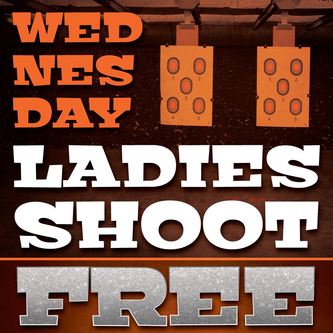 range_54's tweet photo. Midweek just got better: Women shoot FREE every Wednesday, all day! https://t.co/oWlApAzMFh