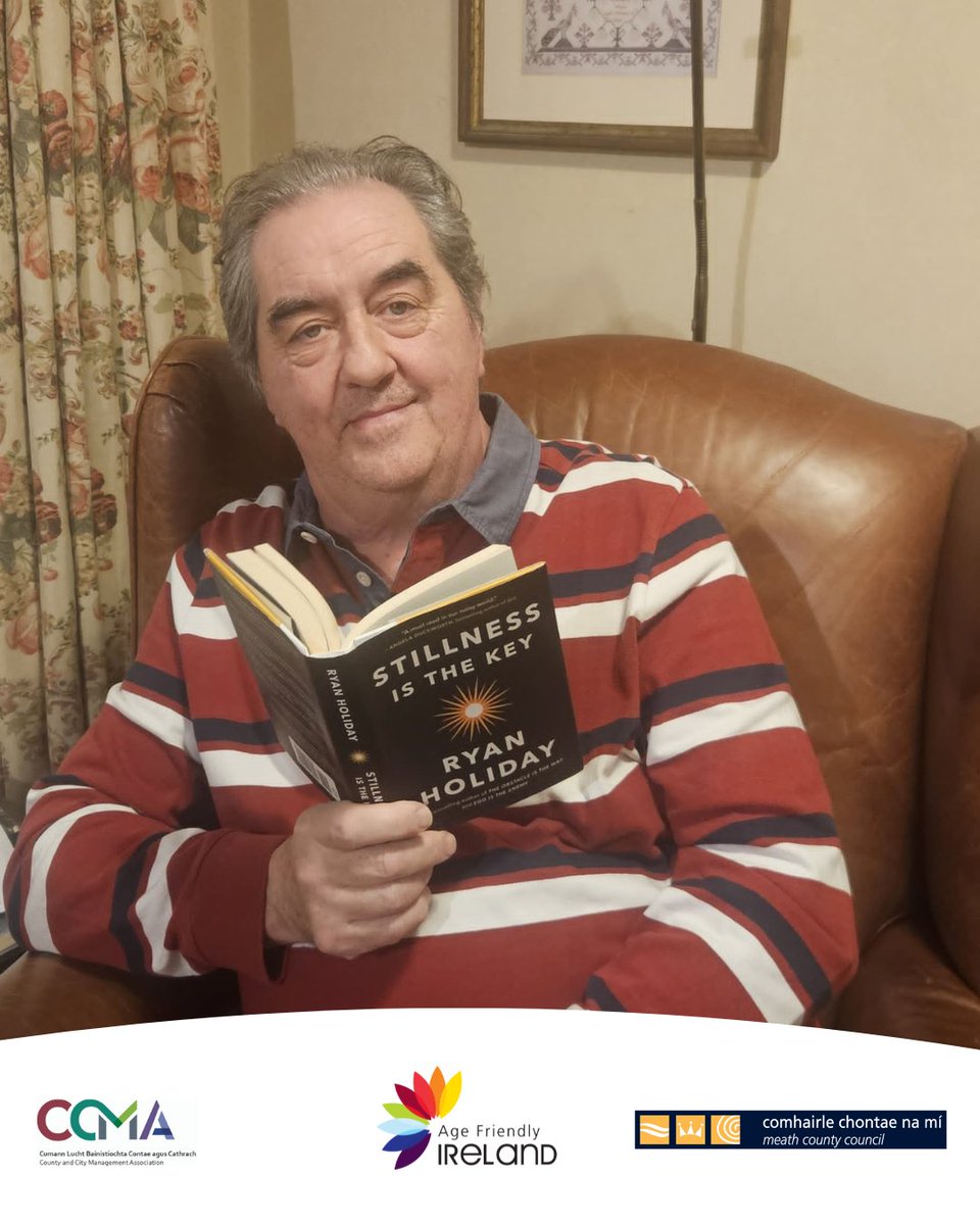 Age Friendly Ireland (@agefriendlyirl) on Twitter photo Continuing our series ahead of National Public Libraries Open Day, we’re sharing what reading means to another one of our Ambassadors and which book is their favourite.
Eamonn Brennan, our Longford Age Friendly Ambassador, shares with us his book recommendation 📕📖.  "In this Continuing our series ahead of National Public Libraries Open Day, we’re sharing what reading means to another one of our Ambassadors and which book is their favourite.
Eamonn Brennan, our Longford Age Friendly Ambassador, shares with us his book recommendation 📕📖.  "In this