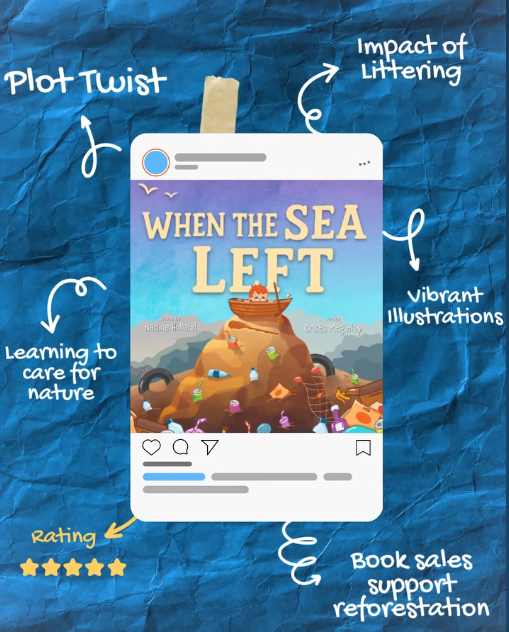 What if the sea just… left?

WHEN THE SEA LEFT by Nadine Holland (illustrated by me, Crista McGinley) is a powerful picture book that shows kids how even small choices can change everything.

Get yours today, or ask your library to order one. a.co/d/fsq59Rz