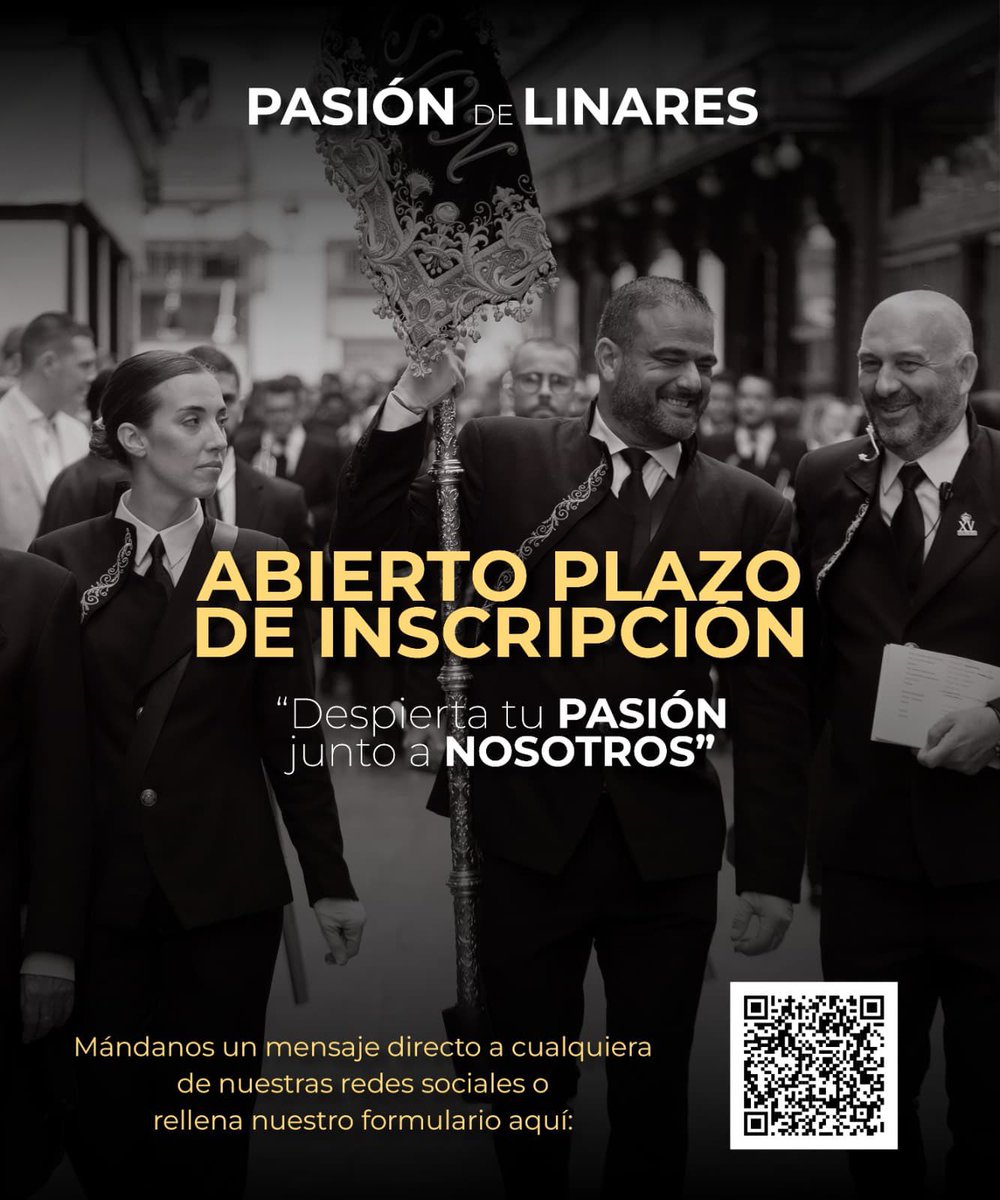 🎺 ¡Aún estás a tiempo de unirte a #PasiónDeLinares!

Contacta con nosotros durante este mes de septiembre... ¡y despierta tu 𝗣𝗮𝘀𝗶𝗼́𝗻!

➡️ goo.su/kpm1wl