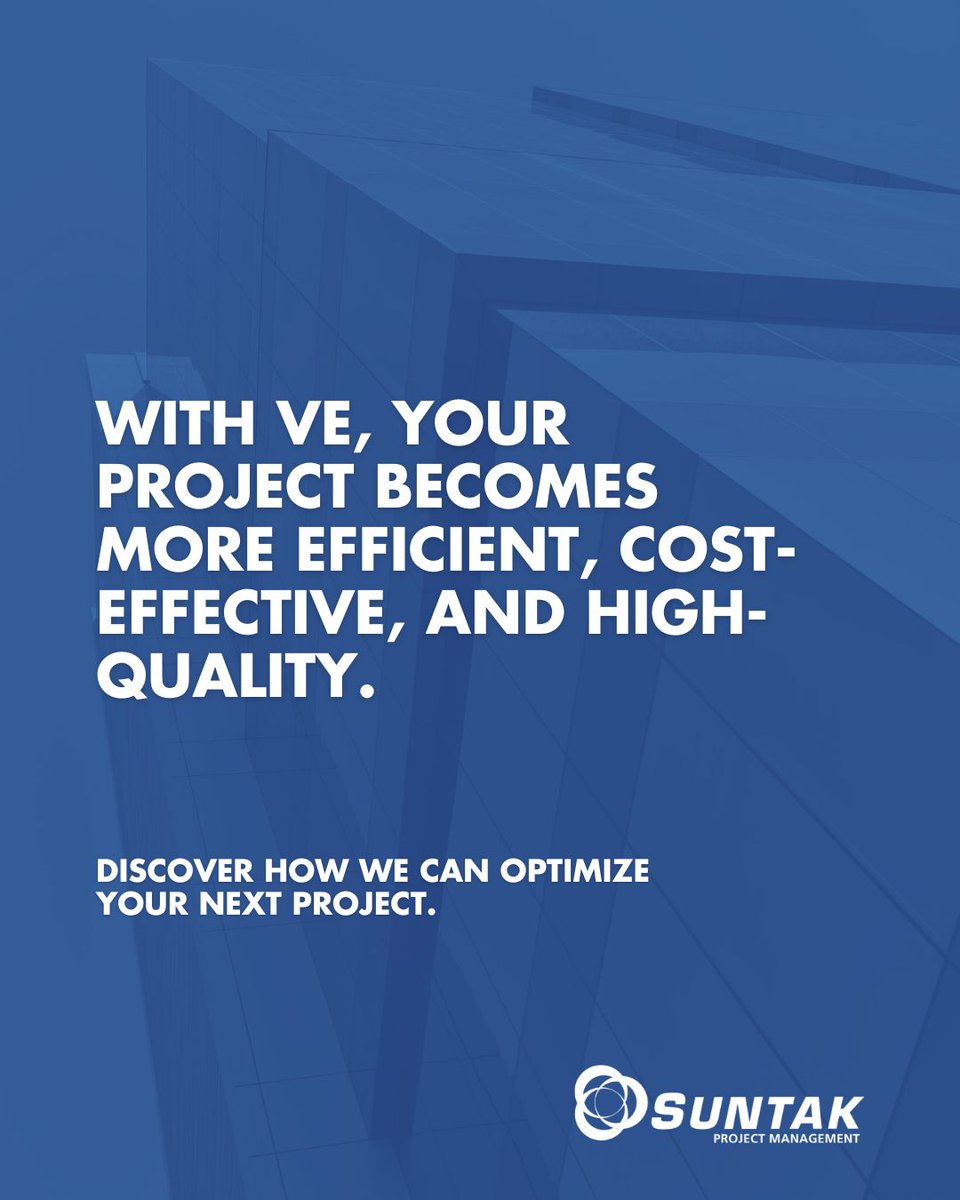 suntakproject's tweet image. Efficiency without compromise. 

💡 At Suntak, VE is how we maximize performance while keeping excellence intact.

#ValueEngineering #SmartConstruction #SuntakSolutions #EfficiencyMatters #ConstructionExcellence