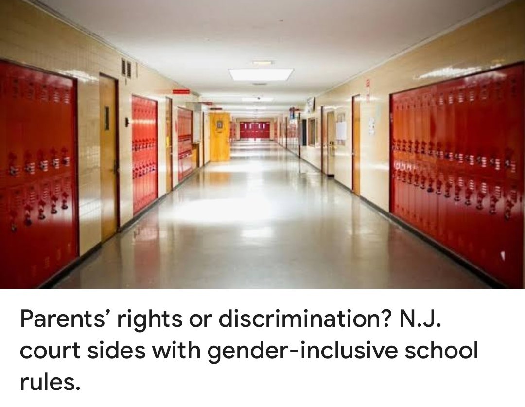 A New Jersey appeals court has upheld the state’s gender-inclusive education regulations

Another reason we need to win, the state BOE needs to be changed, they readopted 2023 regulations aimed at promoting equity in public schools

This needs to stop!
nj.com/education/2025… 🔗