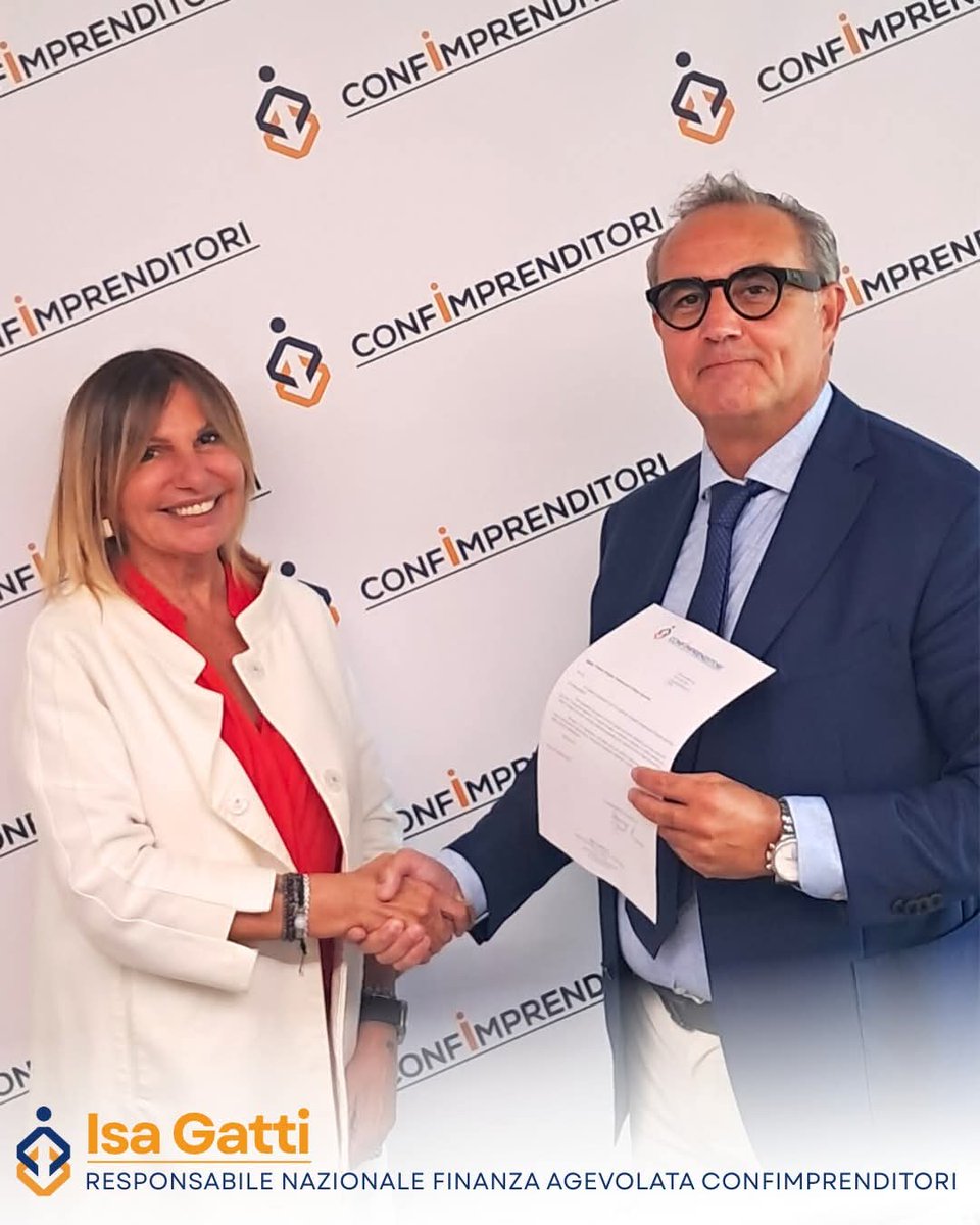 📝️ 𝗜𝘀𝗮 𝗚𝗮𝘁𝘁𝗶 𝗥𝗲𝘀𝗽𝗼𝗻𝘀𝗮𝗯𝗶𝗹𝗲 𝗡𝗮𝘇𝗶𝗼𝗻𝗮𝗹𝗲 𝗙𝗶𝗻𝗮𝗻𝘇𝗮 𝗔𝗴𝗲𝘃𝗼𝗹𝗮𝘁𝗮
Siamo lieti di annunciare che <a href="/isagatti/">isa gatti</a> è la nuova Responsabile Nazionale per la Finanza Agevolata di #Confimprenditori