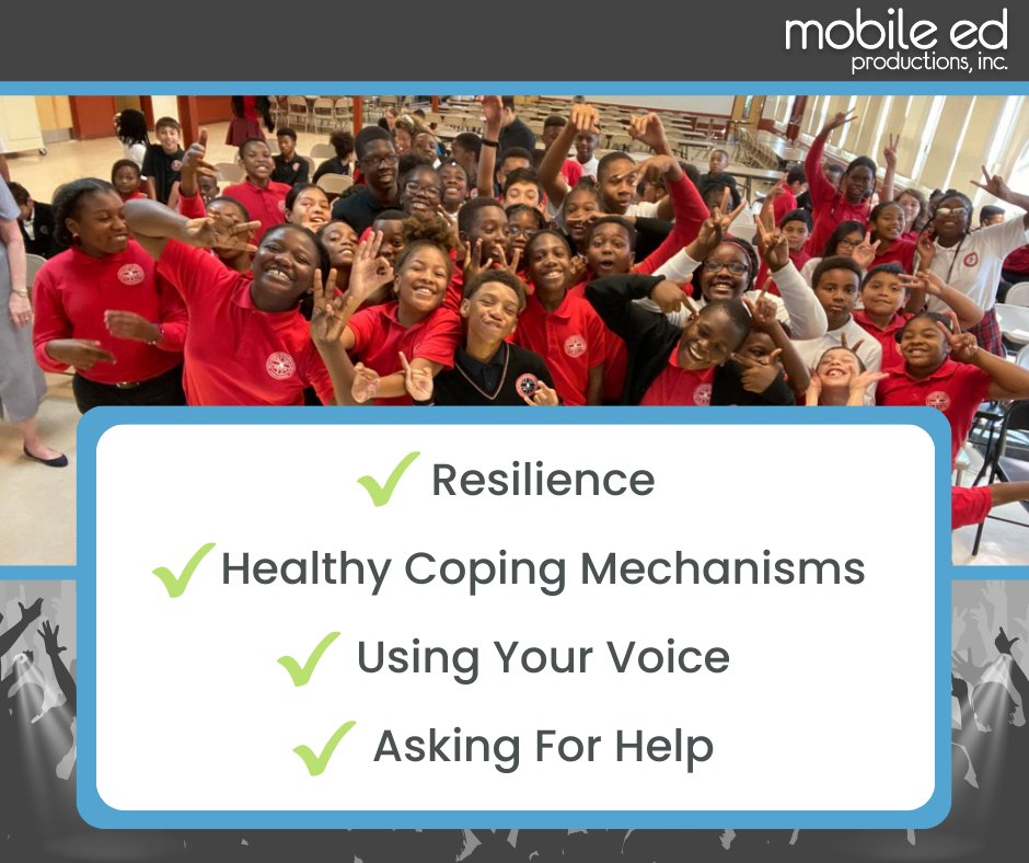 MobileEdProd's tweet image. Take Back Your Voice uses music, humor, and audience participation to tackle the most difficult issues our students face today. 🤝 Click to learn more: mobileedproductions.com/take-back-your… #MobileEd #MobileEdMagic #backtoschool #characterdevelopment #studentmotivation