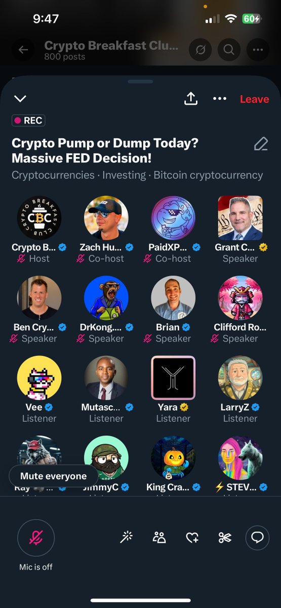 🚨JUST IN: <a href="/GrantCardone/">Grant Cardone</a> just told us on the <a href="/cryptoBCLUBB/">Crypto Breakfast Club ☕️</a> that he is expecting a 50 bps rate cut today. That would be INCREDIBLE for the market!