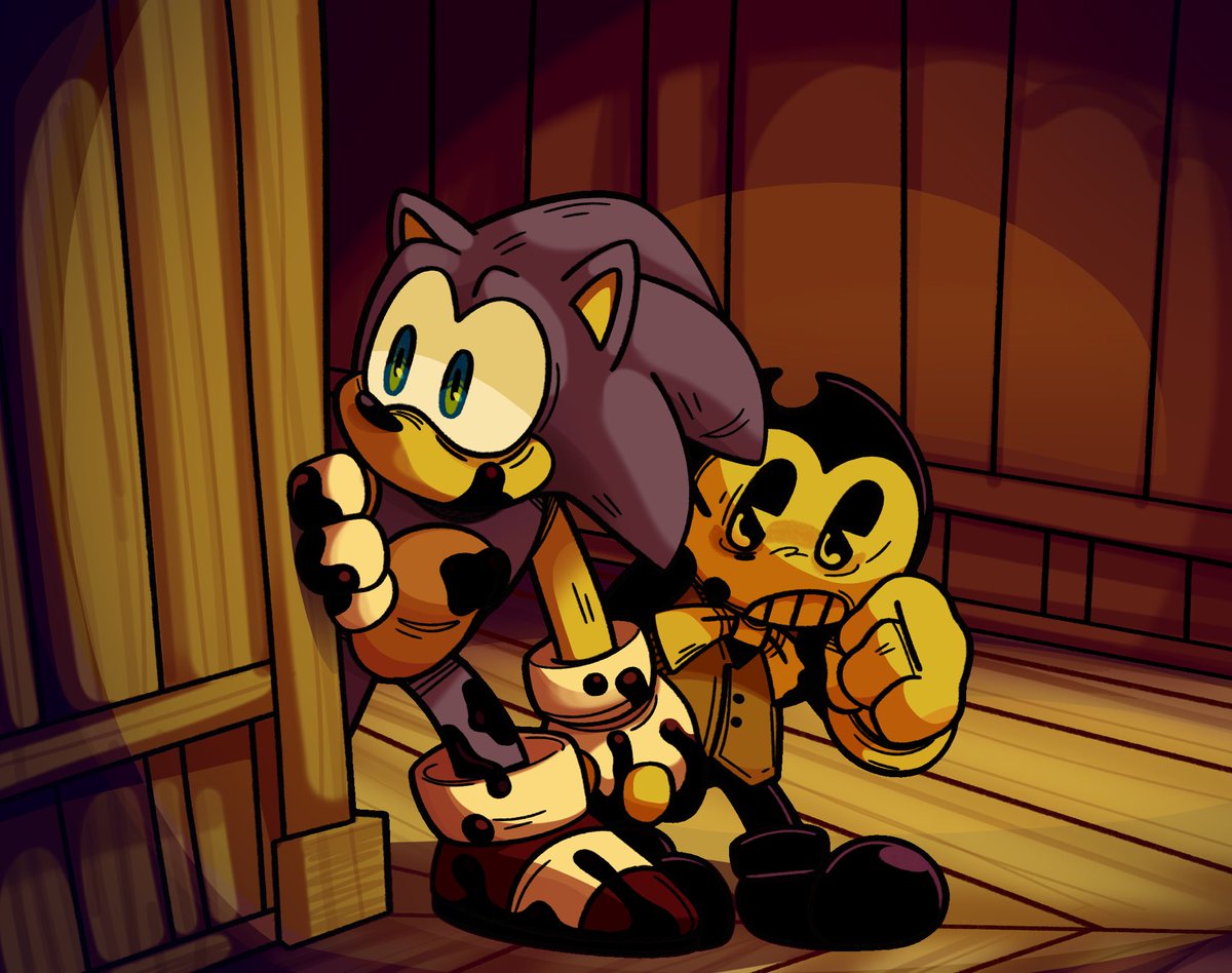 “Careful…” 

Inky Buddy au Art wow big wow 

#batim #sth #SonicTheHedgehog