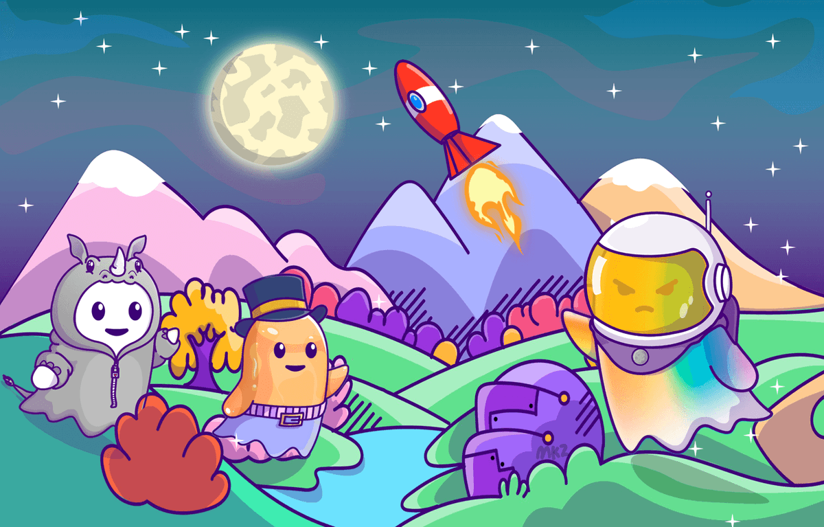 GhostBuddyNFT's tweet image. Gm buddies!❤️
Ready to let your creativity soar? Join us as we showcase the artistic magic behind GhostBuddyNFT! Share your own ghostly designs and let’s dream up our spectral friends together! 🎨👻