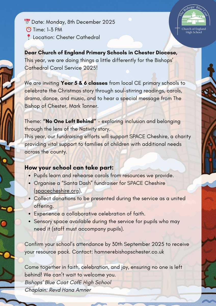 The Bishops' Blue Coat C of E High School tweet media