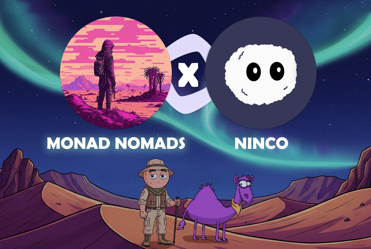 Nincompoop (@nincompoop_nft) on Twitter photo 🚀 Ninco x Monad Nomads🚀
We’re happy to announce our collaboration with <a href="/MonadNomadsNFT/">Monad Nomads NFT</a>
To mark the occasion, we’re giving away
🏆 5 GTD + 10 FCFS spots from each project.
✅How to enter:
1️⃣ Follow <a href="/ninco_fi/">Ninco</a> and <a href="/MonadNomadsNFT/">Monad Nomads NFT</a>
2️⃣ Like & RP this post
3️⃣ Tag 2 people in the 🚀 Ninco x Monad Nomads🚀
We’re happy to announce our collaboration with <a href="/MonadNomadsNFT/">Monad Nomads NFT</a>
To mark the occasion, we’re giving away
🏆 5 GTD + 10 FCFS spots from each project.
✅How to enter:
1️⃣ Follow <a href="/ninco_fi/">Ninco</a> and <a href="/MonadNomadsNFT/">Monad Nomads NFT</a>
2️⃣ Like & RP this post
3️⃣ Tag 2 people in the