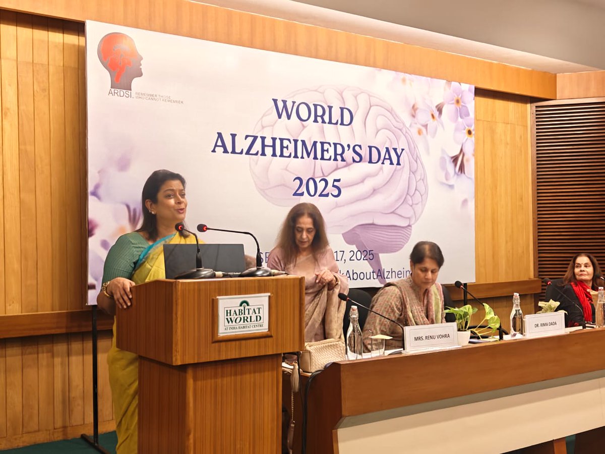 ARDSI DC observing WAM. We have Dr Rima Dada talking about Yoga for Memory. How regular yoga can become daily routine to keep Dementia at bay based on her research. Dr. Manjari Tripathi is leading the session with her introductory remarks. #AskAboutDemebtia
#AskAboutAlzheimers