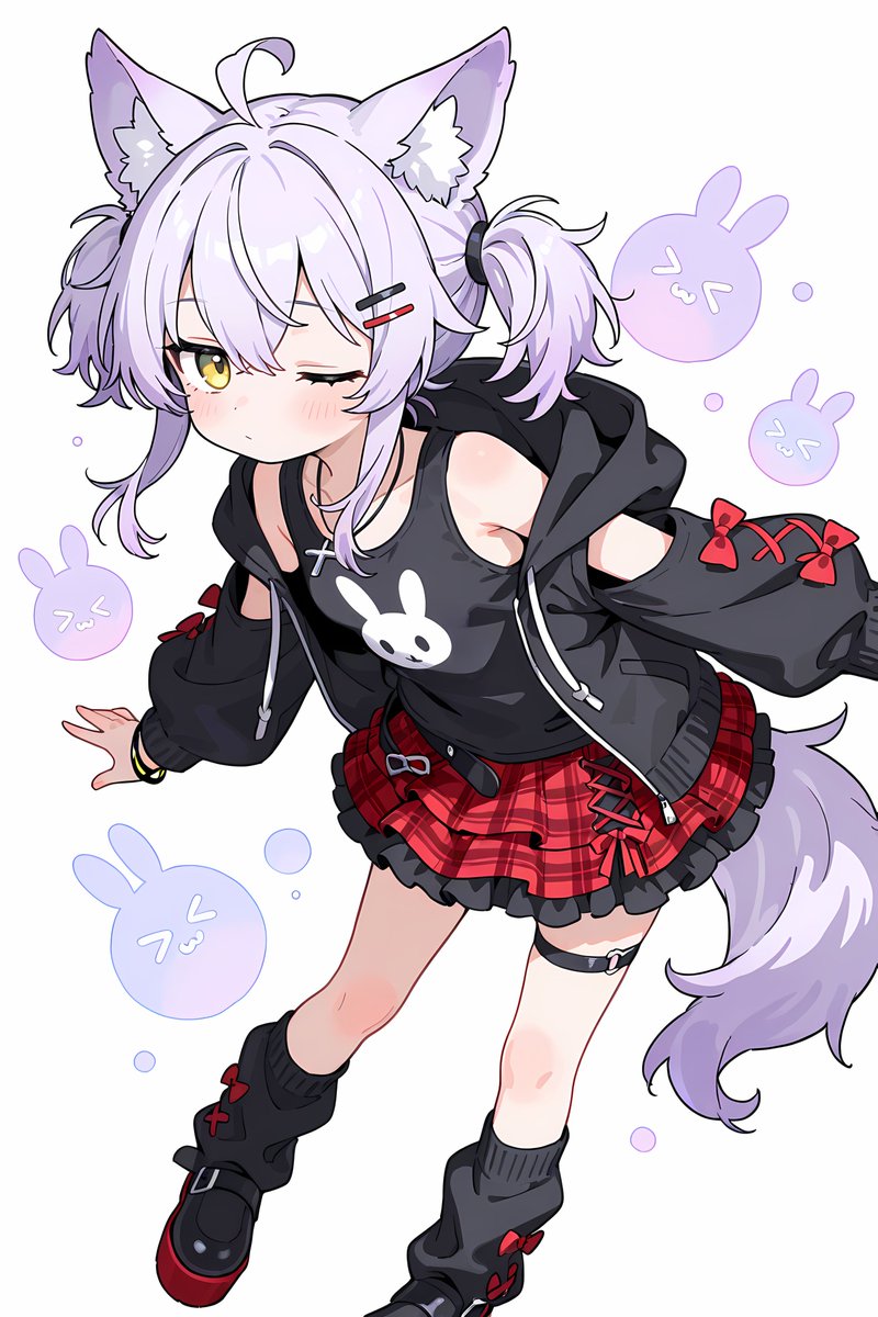 パンキッシュぎんろーちゃん🐺
#AIイラスト #ぎんろーちゃん
#結城みと ？