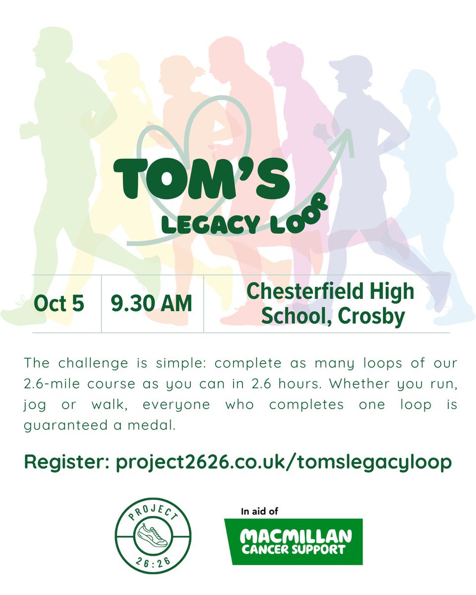 Registration for Tom's Legacy loop is now open <a href="/project26_26/">Project26:26</a>