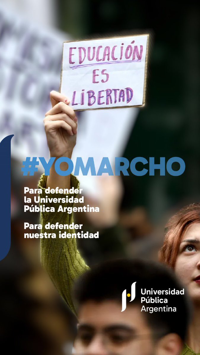 serantesblanco's tweet photo. Hoy #Marchamos 
Hoy marchamos porque la Ley de Financiamiento Universitario es fundamental para la formación de profesionales, la igualdad de oportunidades, la generación de conocimiento y el prestigio internacional del país. 
Hoy marchamos
 #YOMARCHO  #MARCHAMOS https://t.co/RF83KovUnU