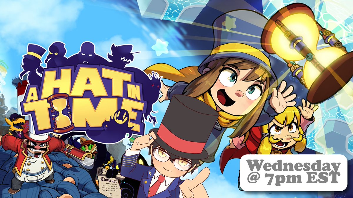 E2mYearly's tweet photo. I've had this game in my Steam library for awhile and I've always wanted to try it. So let's try it out!
I do have a hat toggle so I think I'm qualified enough to play this. We'll start at 7pm EST.
#Vtuber #VtuberEN #HatInTime
https://t.co/WFoyGWJgHb
https://t.co/dHaCZTOLPV https://t.co/lgo3BouFvt