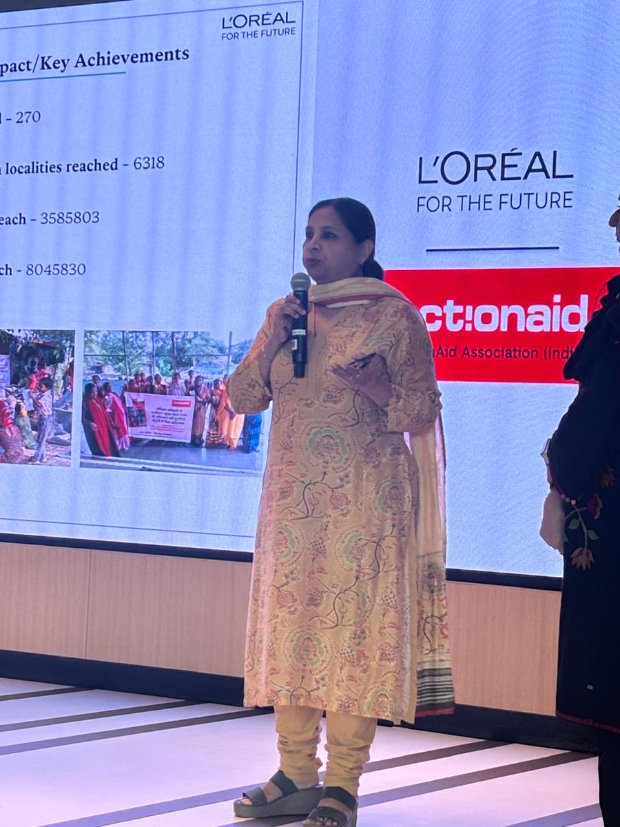 dipalisharma02's tweet photo. At the Loreal India Partners meeting today, sharing about the bystander training program of ⁦⁦@ActionAidIndia⁩ to help address gender based harassment of women and girls at public places! 
Over 2 lacs bystanders trained in Mumbai in the past two years! https://t.co/SblAudO9uv
