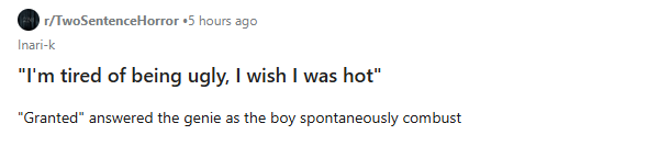 Bad 2 Sentence Horror (@bad2sentence) on Twitter photo 