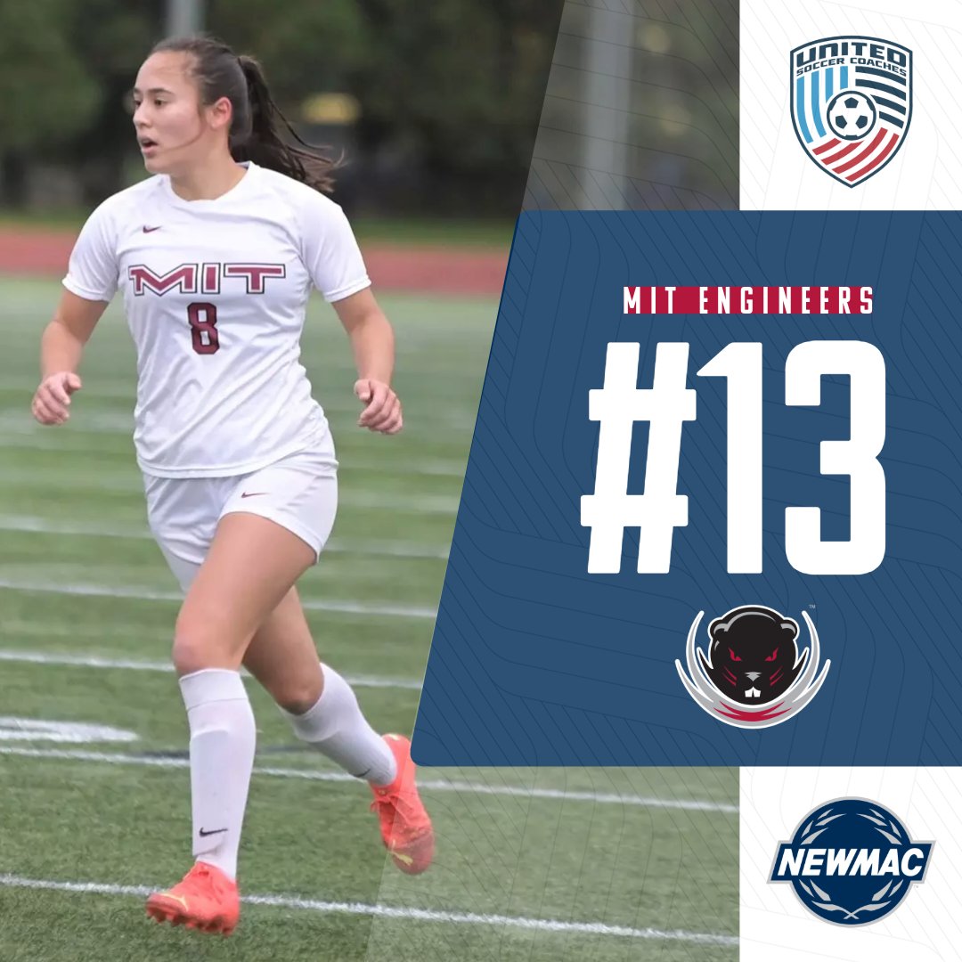 NEWMACsports's tweet image. ⚽ NATIONAL RANKING 🇺🇸

@MITAthletics checks in at No. 13 in the latest @UnitedCoaches DIII Women&apos;s Soccer Poll! 

#GoNEWMAC // #WhyD3
