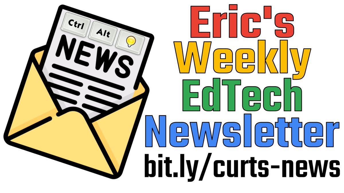 ericcurts's tweet image. My weekly EdTech newsletter just went out - mailchi.mp/controlaltachi…

🗓️ 700+ AI Prompts for Education
🍑 GaETC 2025
➡️ Brisk Teaching Webinar
✍️ EnlightenAI Webinar
🎓 Google&apos;s AI Literacy Hub
⏳ Export Chrome History
🍕 &quot;BOOK IT!&quot; Program
🐙 Kira’s AI Lesson Creator

#edtech