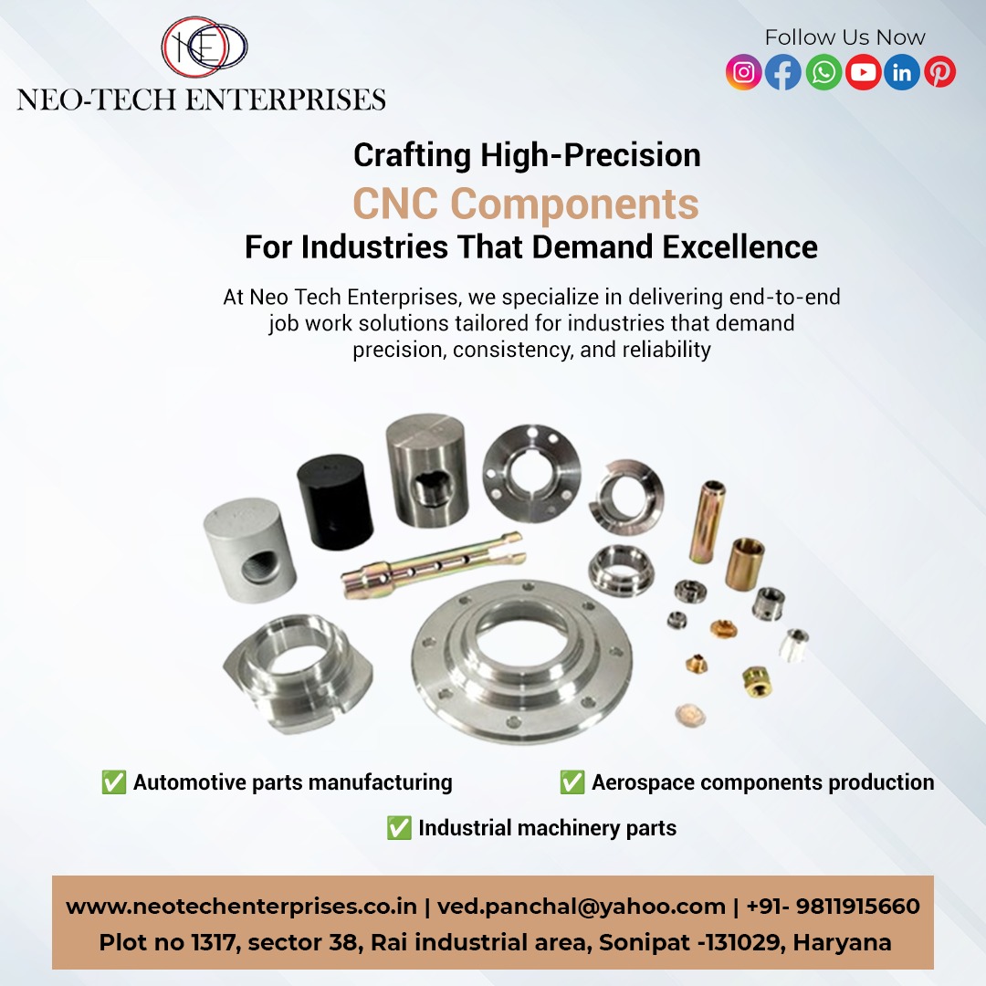 neotech25_'s tweet image. 🔧 High-Precision CNC Components for industries that demand excellence!
✅ Automotive Parts
✅ Aerospace Components
✅ Industrial Machinery
📍 Sonipat, Haryana | 🌐 neotechenterprises.co.in
#CNC #Manufacturing #JobWork #Engineering #PrecisionParts #NeoTechEnterprises