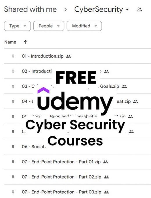 🚨 Cyber Security Course: Zero to Expert 🚨

💻 Paid course FREE for 24 hrs
🎯 Helps you land your dream role
⚡ Only for first 500 people

How to get it:
❤️ Like
🔁 Retweet
💬 Reply "UDEMY"
👣 Follow