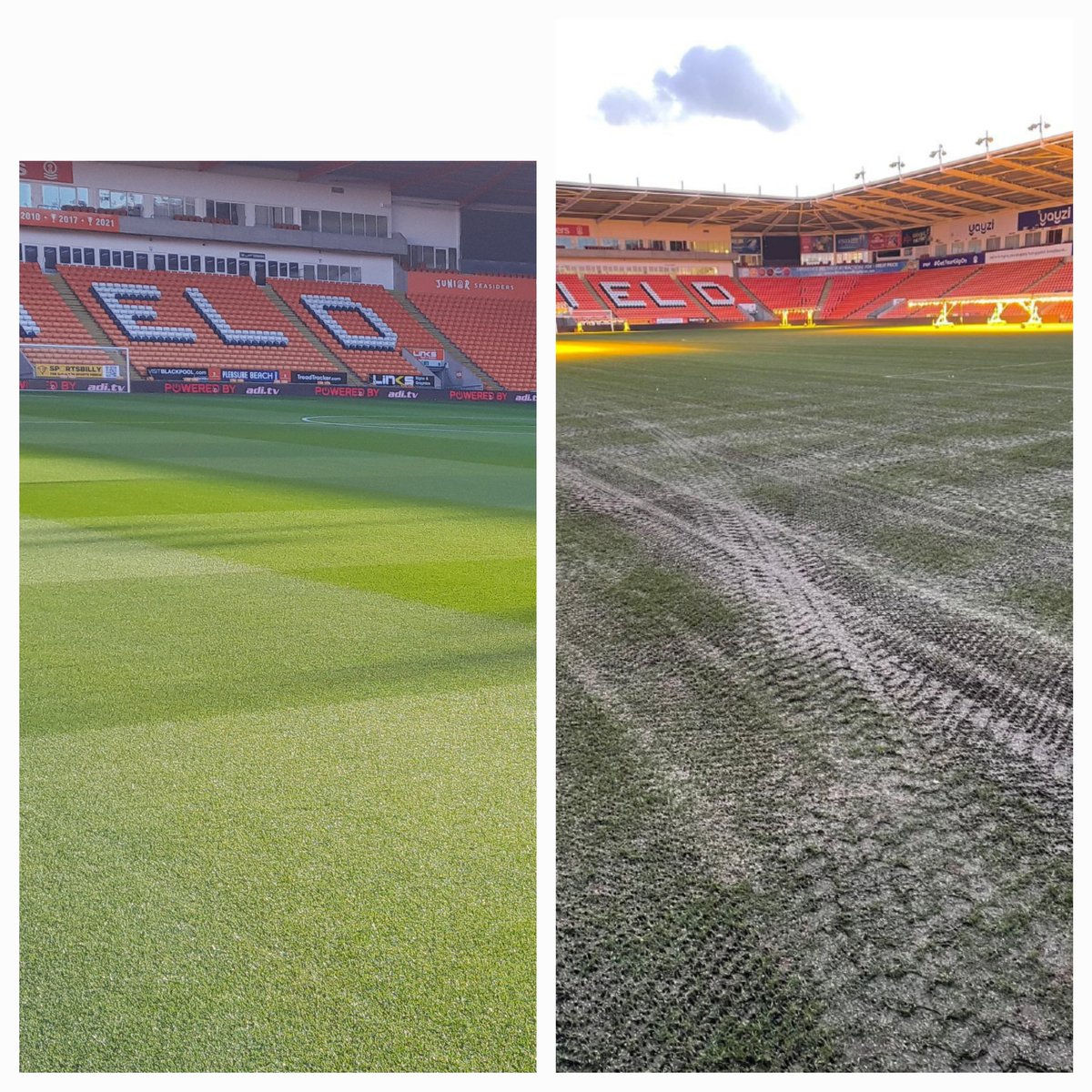 Strange  day yesterday, he might  be small but he'll be a massive miss

On the positive I'm now the new Head groundsman of Blackpool, which I'm extremely proud and excited about

<a href="/Paul_Flynn89/">Paul Flynn</a> leaves the pitch in an fantastic place, 4 ½years  of making good decisions paying off