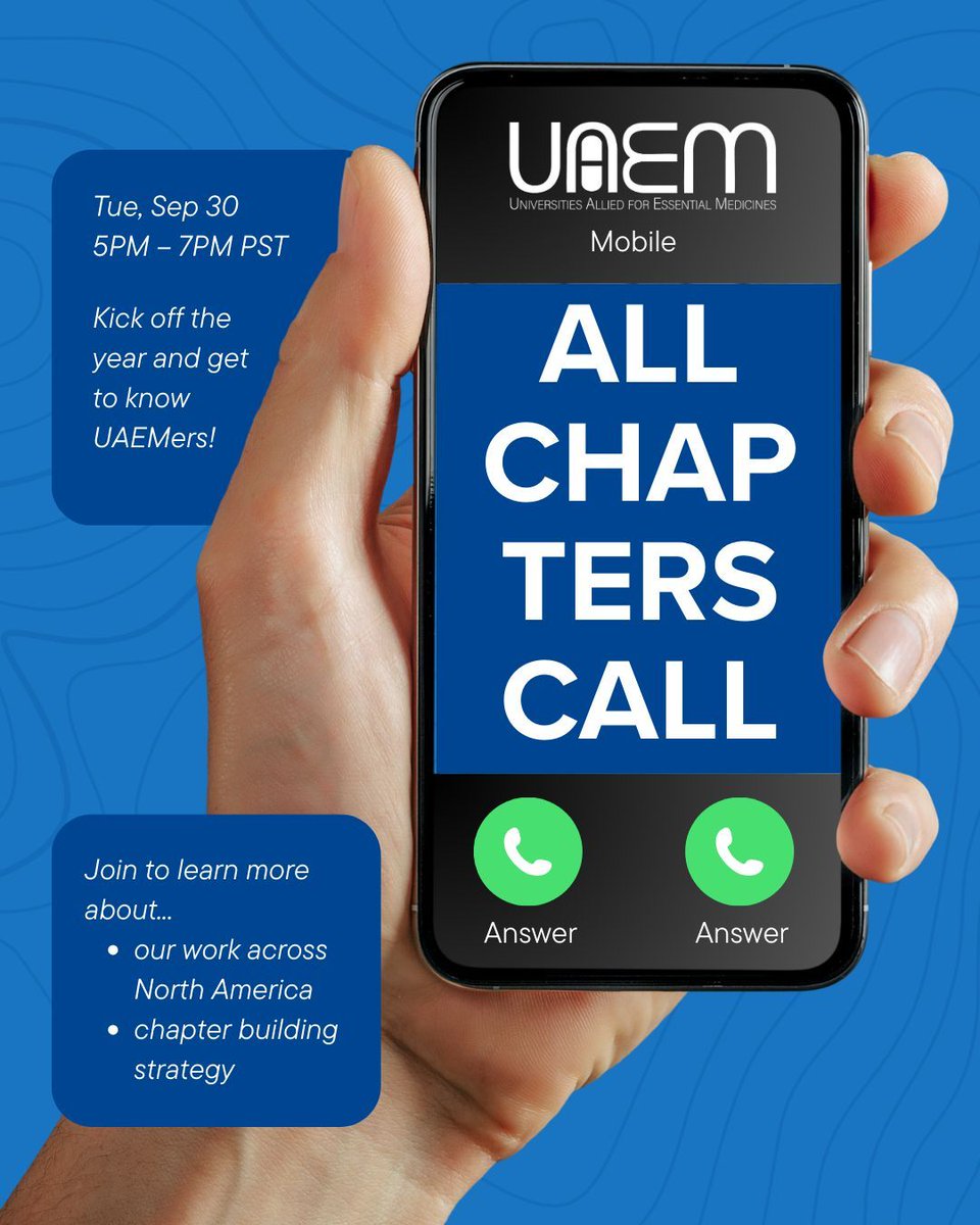 Join us for the UAEM North America All Chapters Call! 

On this call, you’ll meet fellow UAEMers, learn about new tools, and sign up for our end of year campaign! RSVP through the email invite or head to uaem.org/events/all-cha… (link in bio) to sign up!