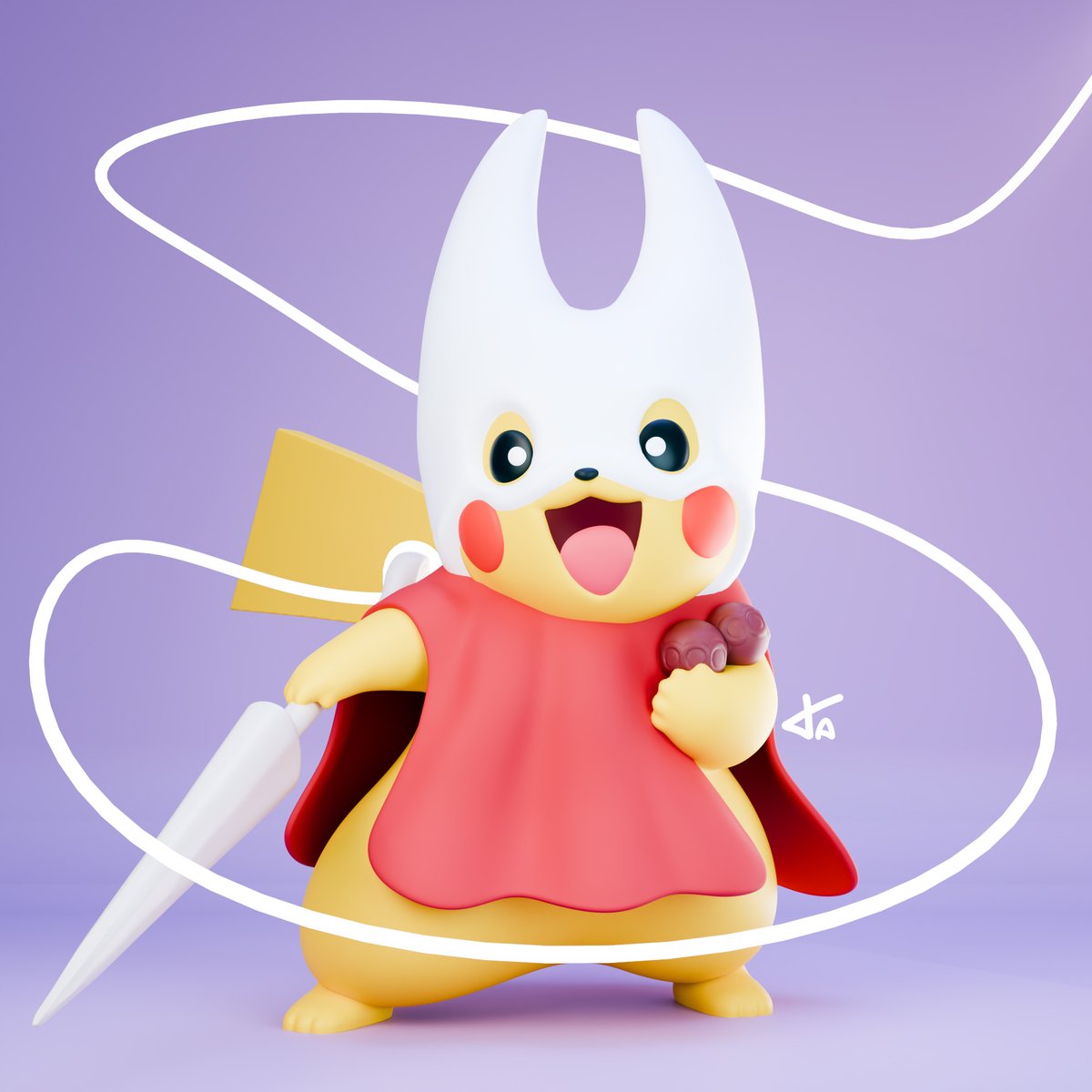 My sweet little fanart Pokemon &amp; Hollow Knight: Silksong. 
The game is just incredible🤍❤️

#pokemon #hollowknight #hollowknightsilksong