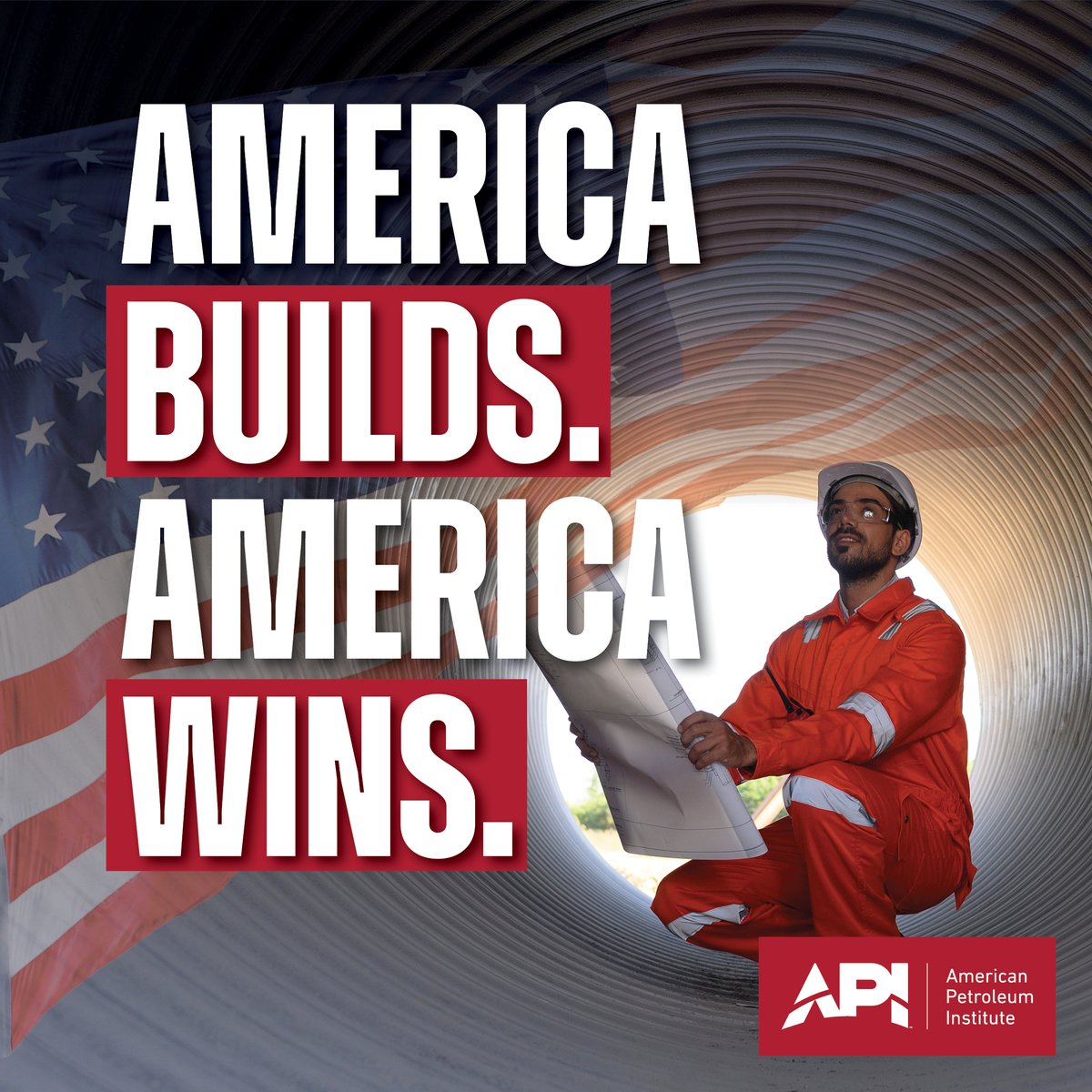 APIenergy's tweet image. American energy is ready to go—but red tape is holding us back. Burdensome permitting laws are delaying critical projects, driving up costs, and costing us jobs. It’s time to modernize the system so we can build the energy infrastructure America needs.