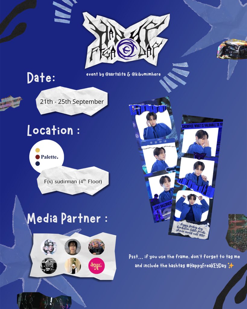kibumimhere's tweet photo. ♔ Happy FreaKEY Day ♔
📍 Palette
🗓️ 21.09 (Sun) ~ 25.09 (Thu)
🂢 Join our lil freaks cult 🤭🩵
Don’t forget to tag us & use the hashtag 🂣
#HappyFreaKEYDay https://t.co/6b8qSwkp9C