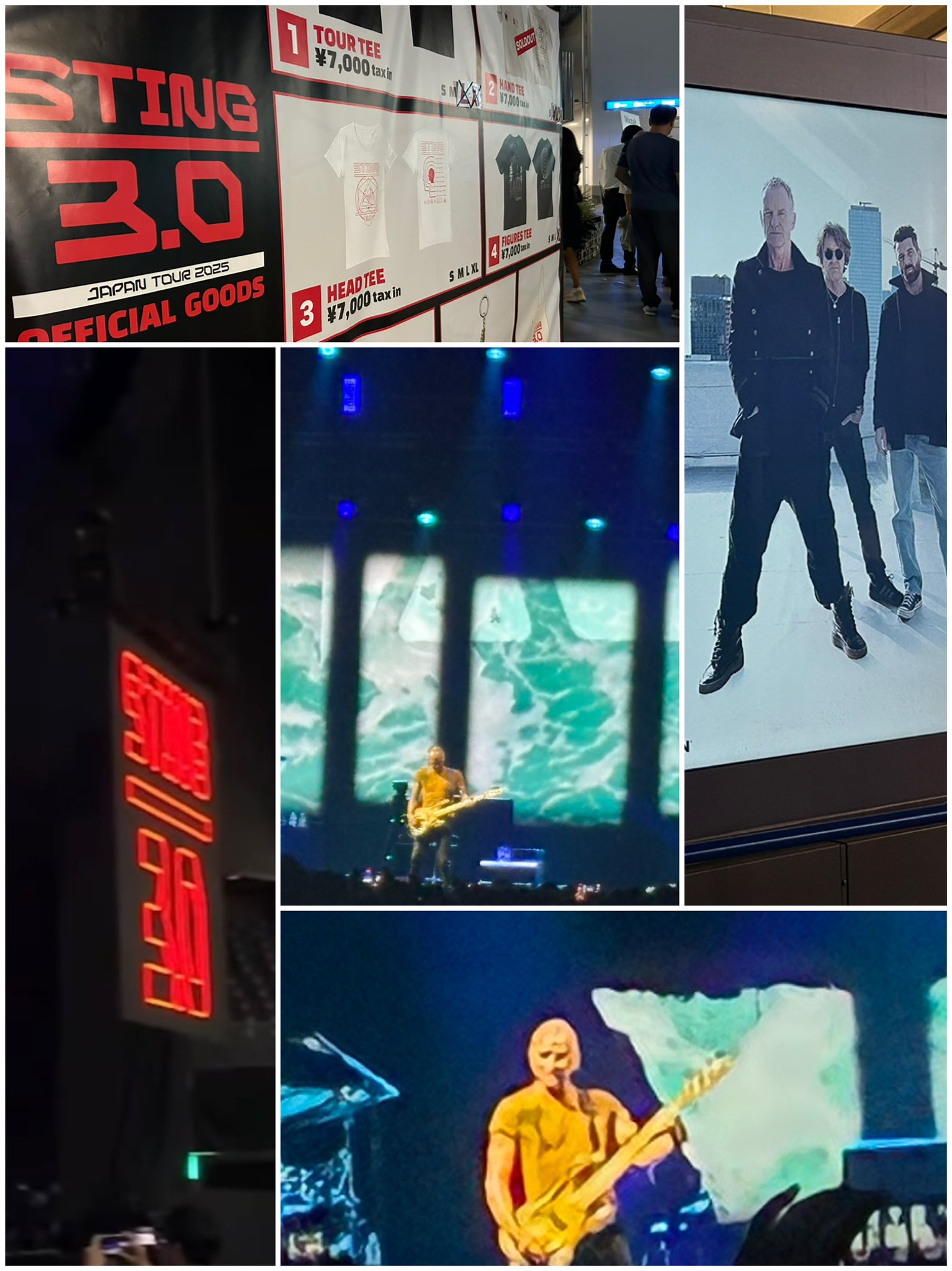 STING ☆スティング☆3.0 JAPAN TOUR☆FIGURES TEE