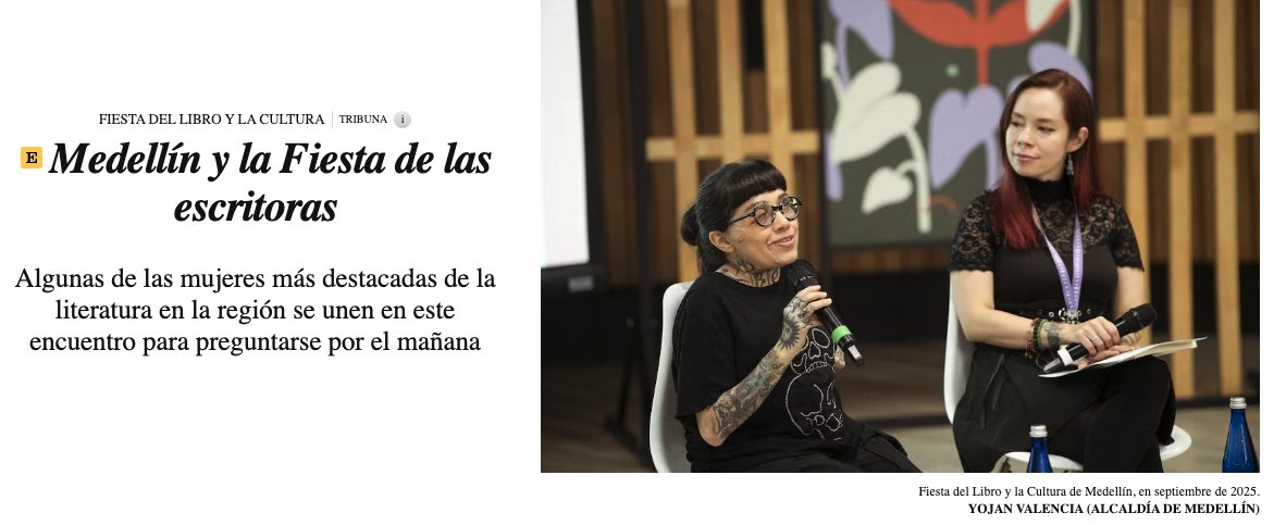 Dahlia de la Cerda. Chologótica y doñita de barrio, como le gusta llamarse, nació y creció en Aguascalientes (México). Es autora de Medea me cantó un corrido. Sus libros hablan y suenan como el barrio, como la cumbia y el reguetón. Cruda y provocadora. elpais.com/america-colomb…