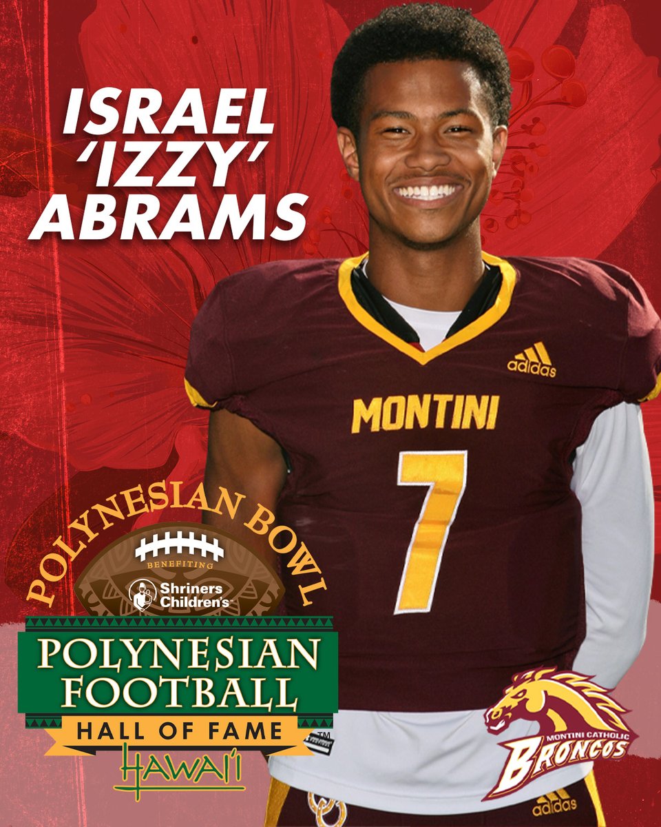 He's going to Hawaii! Montini's own Israel Abrams is the latest selection to the 2027 Polynesian Bowl in Honolulu 🌺, an annual premier all-star football game for top high school seniors! @montinifootball
247sports.com/article/four-s…