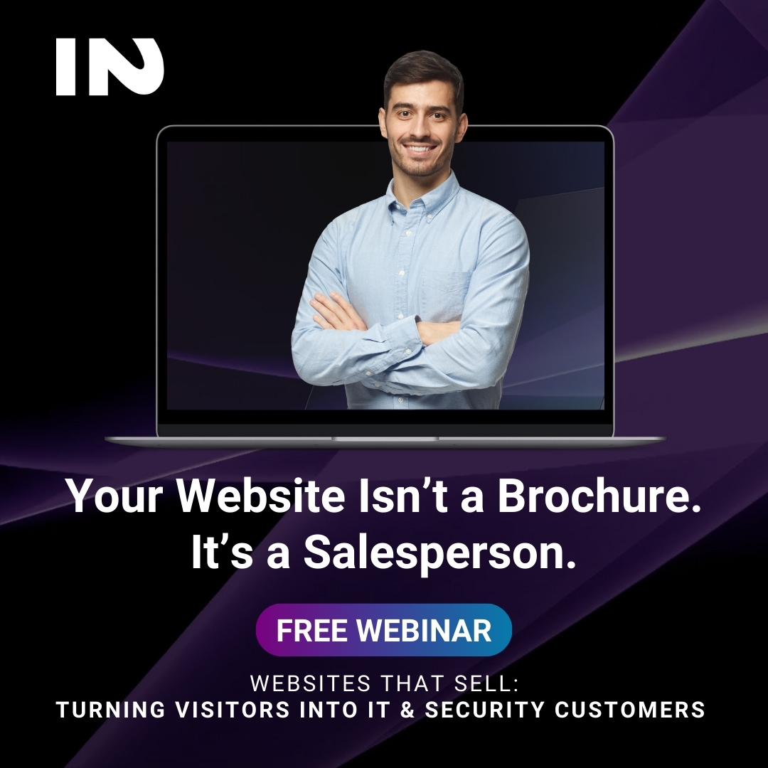 Most MSPs and office tech dealers have a nice-looking homepage...

But behind the scenes? It's crickets. 

Join us for our upcoming webinar, Websites That Sell: Turning Visitors into IT &amp; Security Customers. Register here: us06web.zoom.us/webinar/regist…