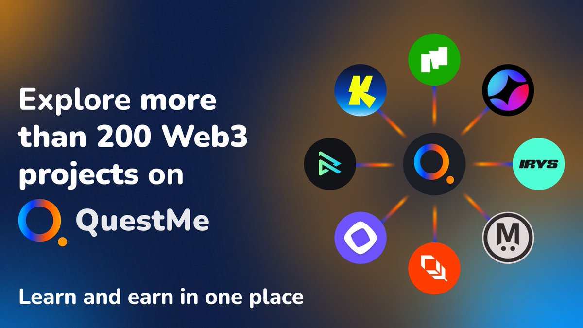 There are thousands of projects in crypto, but you can't find one you like?

QuestMe features over 200 projects that you can explore and start contributing to.

qstme.io/projects

Join QuestMe ⭢ explore new projects by completing quests ⭢ earn XP for future reward