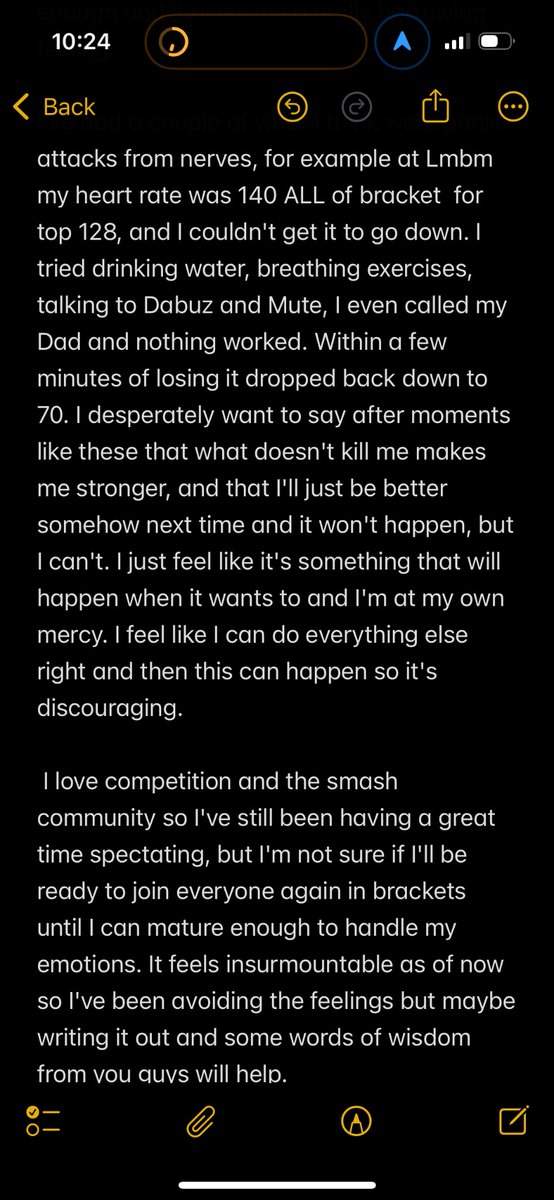 Thought it might do some good to open up about my break