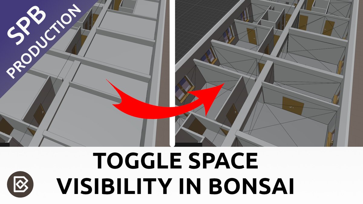 semhustej's tweet image. This quick tip for #BonsaiBIM shows how to hide or make #IFC Space objects transparent in bulk: youtu.be/eJ2mufowSa0

#OpenSource #Bonsai #BIM