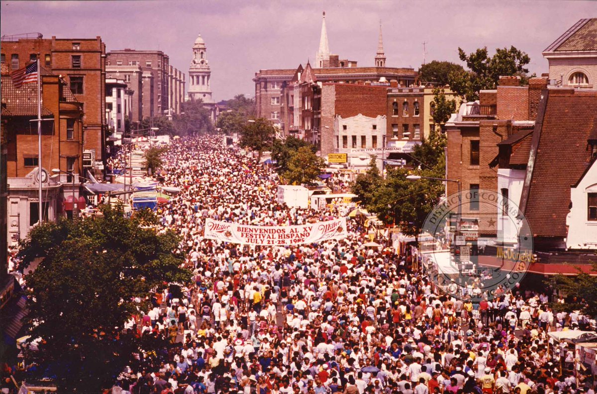 Hispanic Heritage Month highlights the vibrant culture, history, and contributions of DC’s Latino communities. In recognition, we share photographs of the Hispanic Heritage Festival held in the Adams Morgan neighborhood of Washington, DC, in 1985.