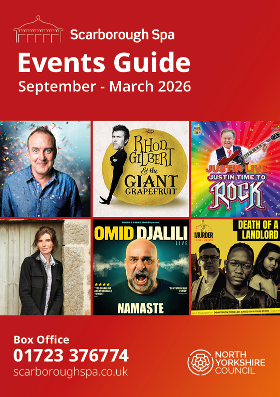 📖 Our new Autumn to Spring '𝗘𝘃𝗲𝗻𝘁𝘀 𝗚𝘂𝗶𝗱𝗲' is out now!

Pop down, pick up a copy and see what shows and events we have on offer! 🙌

💻 You can also download a copy via the Spa website: tinyurl.com/9k3bsast