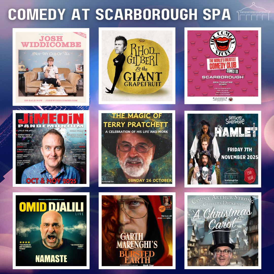 🤣 Best way to escape the world outside? Switch off and come in for a night of laughs!

We've nine different shows from now until Christmas to choose from!

ℹ tinyurl.com/9k3bsast or 📲 01723 376774
⭐ 𝗣𝗹𝗮𝘁𝗶𝗻𝘂𝗺 𝗟𝗼𝘂𝗻𝗴𝗲 &amp; 𝟭𝟲𝟮𝟲 𝗦𝘂𝗶𝘁𝗲 upgrades available!