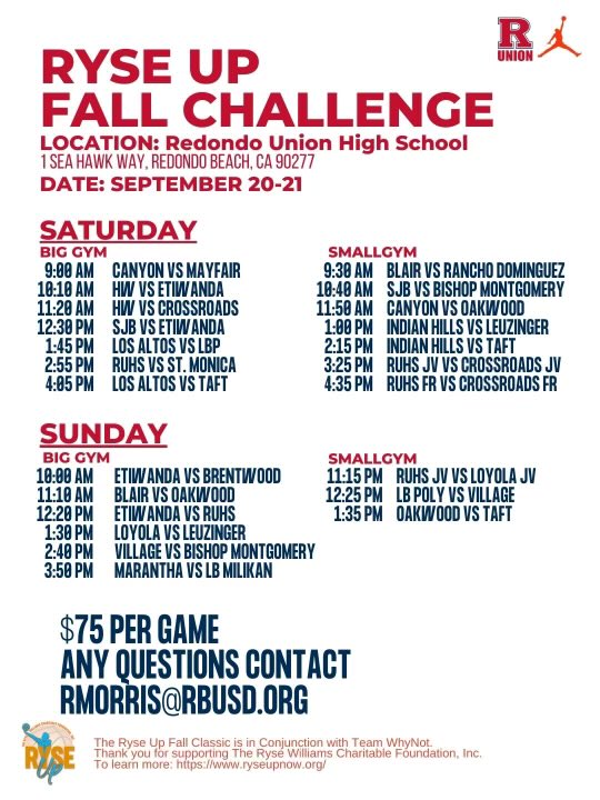 Basketball at Redondo this weekend