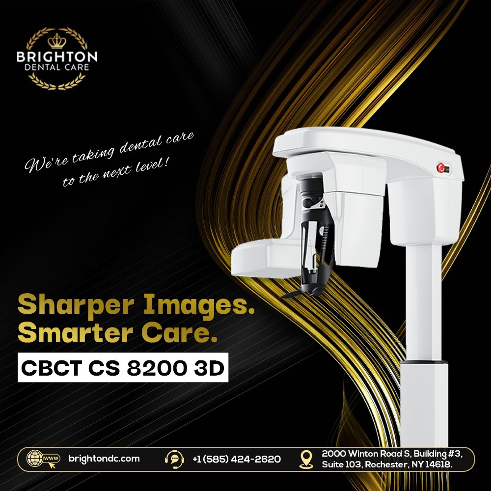 Brightondental5's tweet photo. 𝐒𝐡𝐚𝐫𝐩𝐞𝐫 𝐈𝐦𝐚𝐠𝐞𝐬. 𝐒𝐦𝐚𝐫𝐭𝐞𝐫 𝐂𝐚𝐫𝐞.
Bright smiles start with accurate diagnosis!

Our CBCT CS 8200 3D scanner provides

🦷 High-resolution 3D scans
💨 Ultra-fast and painless experience
🛡️ Lower radiation dose for patient safety

#DigitalScan #BrightonDentalCare https://t.co/mzvHruy6wA