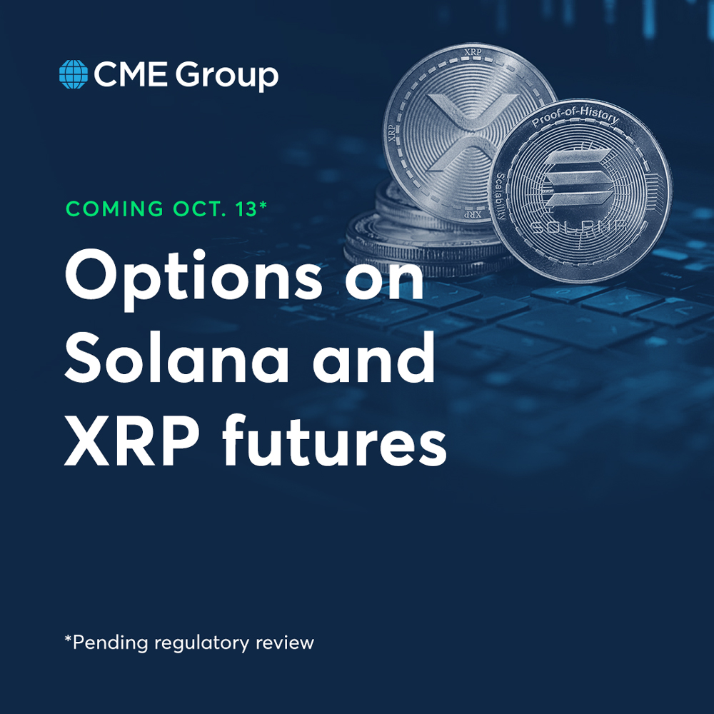 The next step in regulated crypto trading is almost here. 💥 Get ready for:  🔷 Options on SOL, Micro SOL, XRP and Micro XRP futures. 🔷 Trading at  Settlement (TAS) mechanism on