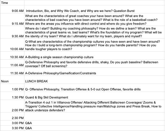 coachandrewmay's tweet image. Some of the best coaches in Utah coming to talk hoops on Saturday! 👇

No matter the age or experience level, this clinic is open to all wanting to grow as a coach. Schedule &amp;amp; topics below. 

You can still sign up at this link: docs.google.com/forms/d/e/1FAI…
