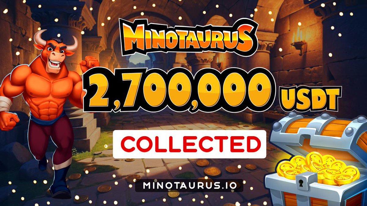 2.7M collected 🔥 

Still climbing, still early. 🚀 
Current price: 0.00012435 $USDT
Listing: $0.00020000 $USDT

You can watch from the sidelines… or you can load your $MTAUR bag before the next level&gt;&gt;&gt; minotaurus.io/?utm_source=mi…