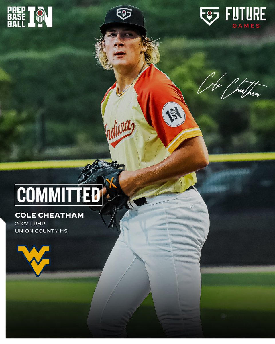 Prep Baseball Indiana (@prepbaseballin) on Twitter photo โ27 RHP Cole Cheatham (Union County HS) commits to West Virginia #HailWV
Commit No. 4 from Team Indianaโs #PBFG25 squad.
๐คPROFILE: loom.ly/2HHCJ0k
<a href="/CheathamCole/">Cole Cheatham</a> || <a href="/CanesMidwest/">Canes Midwest</a> || <a href="/WVUBaseball/">WVU Baseball</a> || <a href="/prepbaseball/">Prep Baseball</a> || <a href="/ShooterHunt/">Shooter Hunt</a> โ27 RHP Cole Cheatham (Union County HS) commits to West Virginia #HailWV
Commit No. 4 from Team Indianaโs #PBFG25 squad.
๐คPROFILE: loom.ly/2HHCJ0k
<a href="/CheathamCole/">Cole Cheatham</a> || <a href="/CanesMidwest/">Canes Midwest</a> || <a href="/WVUBaseball/">WVU Baseball</a> || <a href="/prepbaseball/">Prep Baseball</a> || <a href="/ShooterHunt/">Shooter Hunt</a>