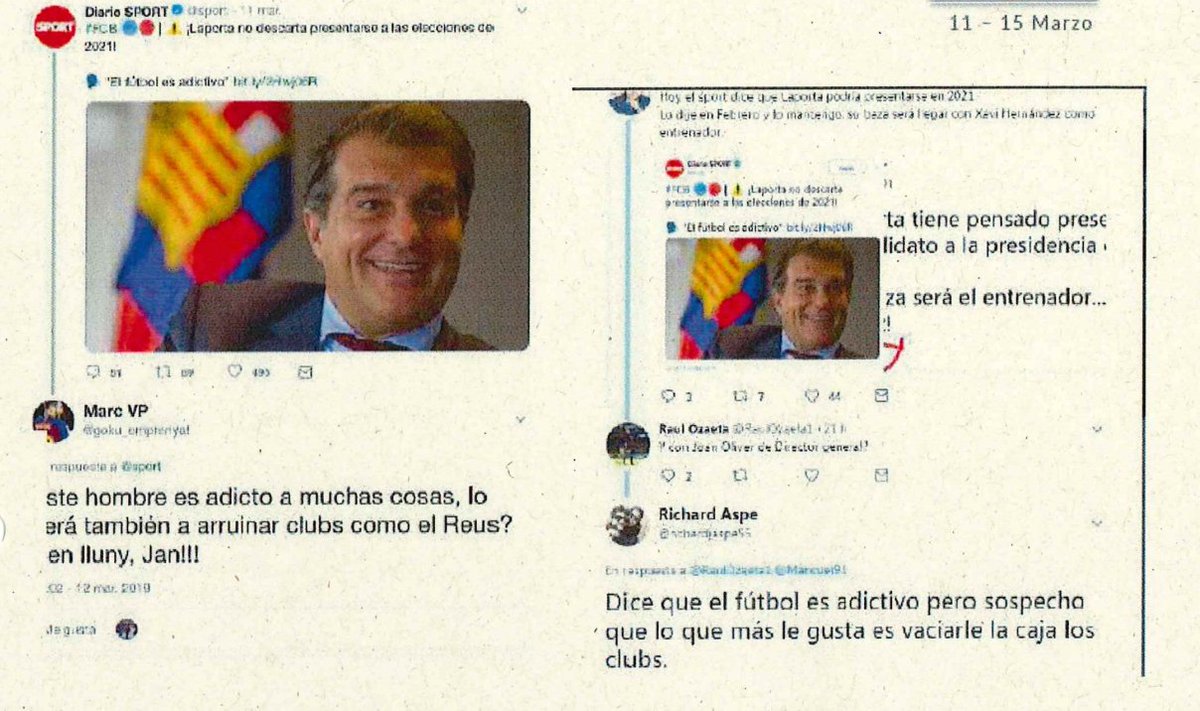 📸📸 INFORME MOSSOS-BARÇAGATE

📌 Nicestream informava a Bartomeu sobre atacs a Laporta, Guardiola o Víctor Font

📈 També sobre el resultat de les enquestes manipulades per assenyalar els jugadors
cadenaser.com/cataluna/2025/…