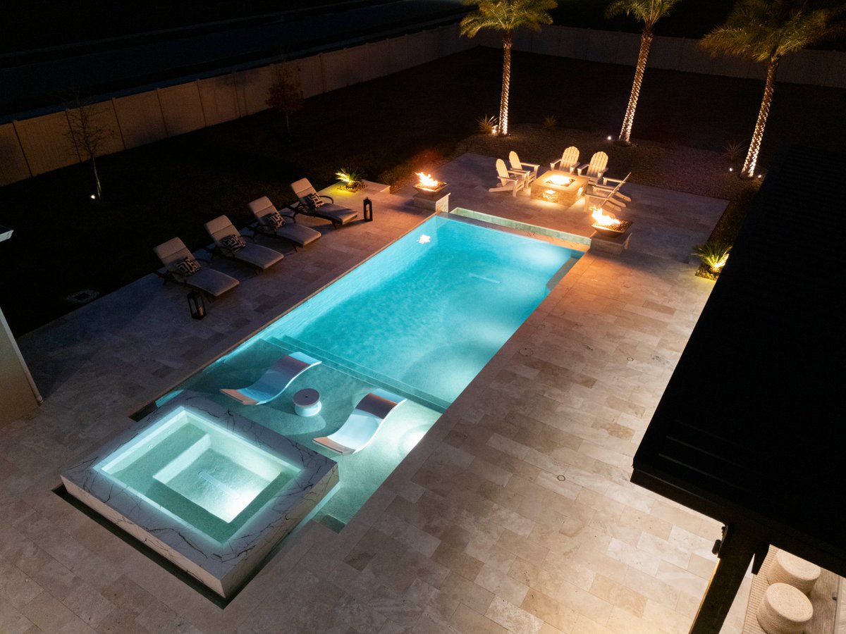 AllCustomPools's tweet image. We design and build backyards that make every day feel like a vacation day. #AllCustomPools #orlando #outdoorspaces #backyardgoals #pooldesign #poolbuilder