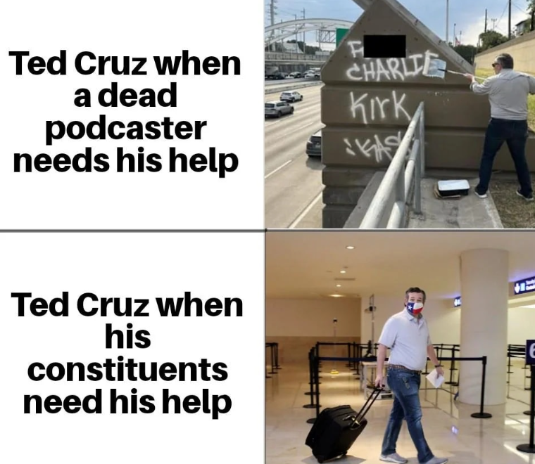 I hear Ted Cruz is trending...